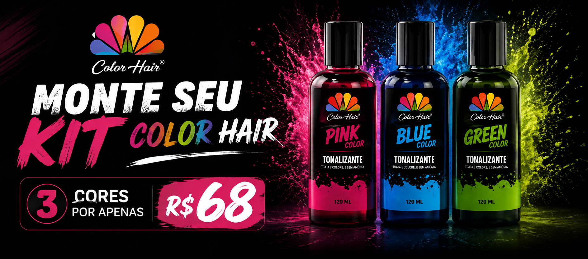  Monte seu kit Color Hair